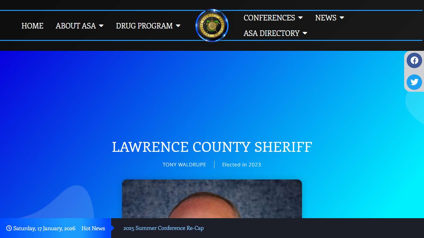 LAWRENCE COUNTY SHERIFF – Arkansas Sheriff Association